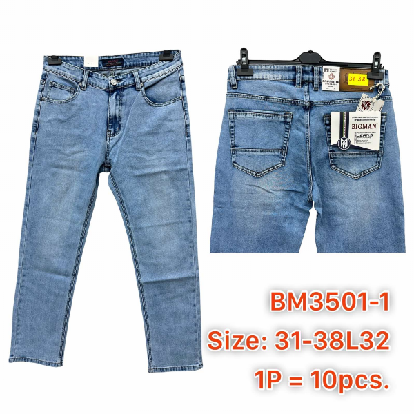Spodnie męskie jeans Roz 31-38, 1 Kolor .Paczka 10 szt